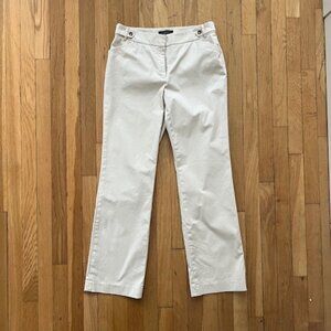 Talbots Women's Khaki Chino Heritage Pants Size 8
